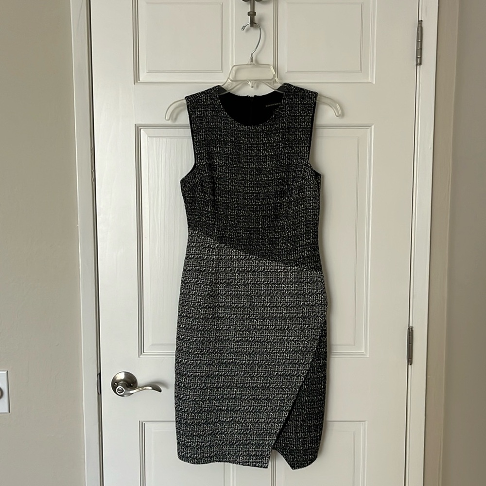 Banana Republic Sleeveless Tweed Midi Dress